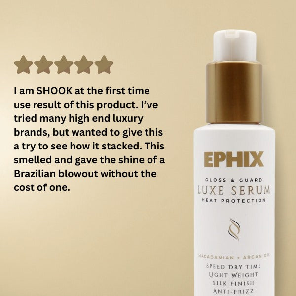 EPHIX Luxe Serum - Gloss and Guard, Heat Protectant